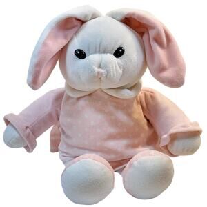 Plush White Pink Bunny Rabbit 16” Soft Toy Stuffed Animal Washable Gulliver